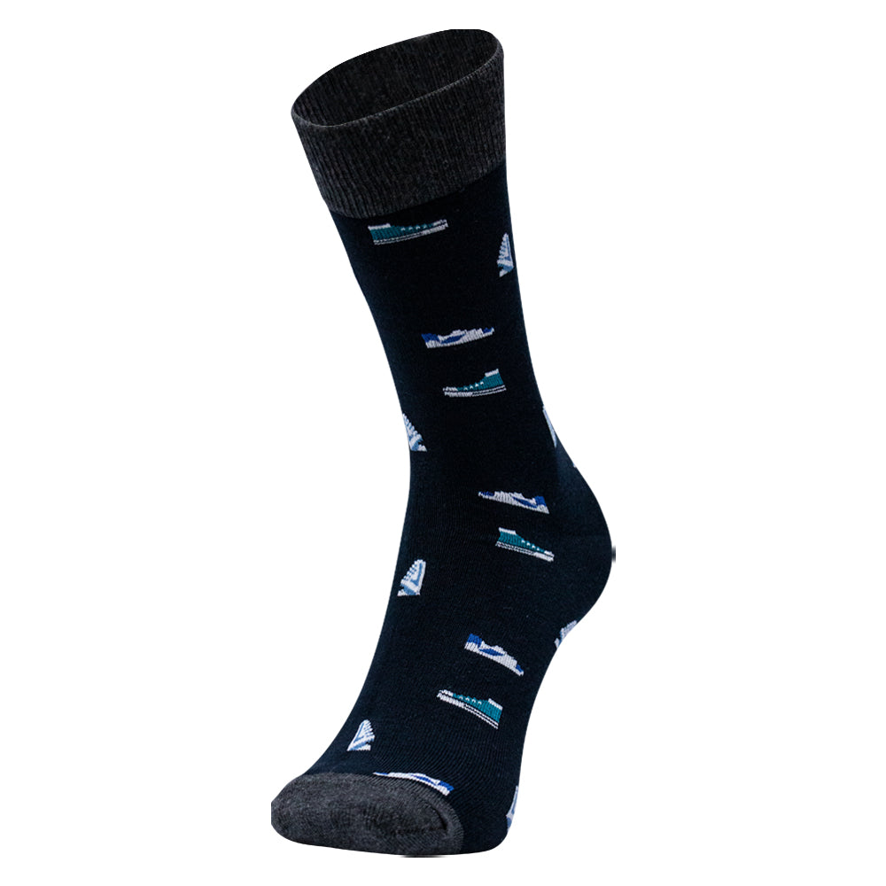 Pack of 2 - Men's Patterned Crew Socks