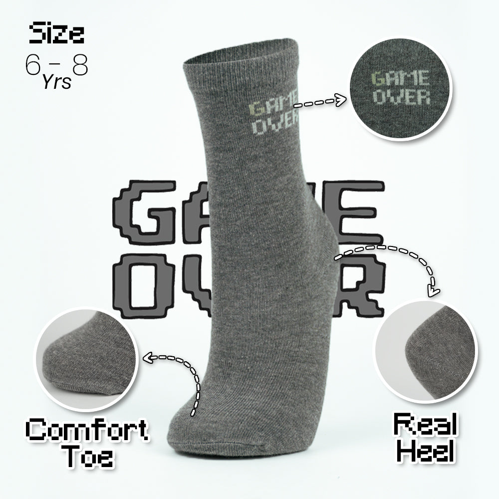 Boys "GAME OVER" Print Socks