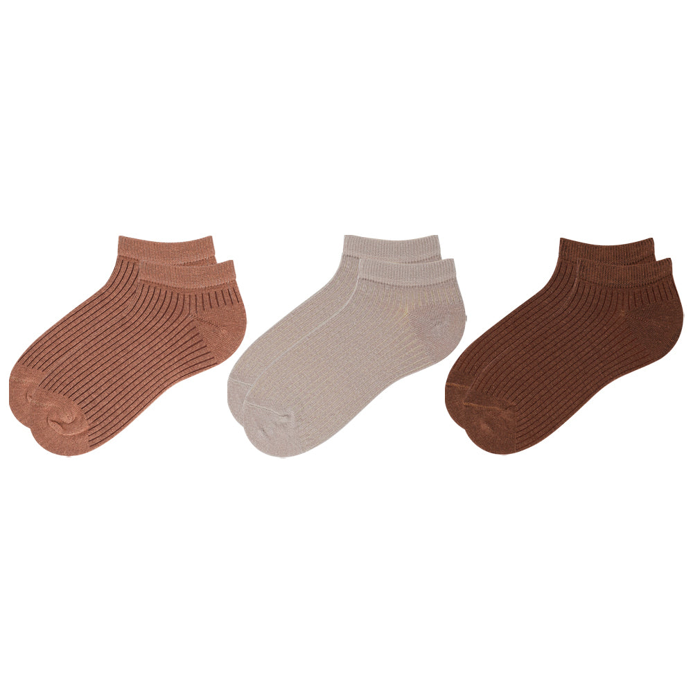 Women Premium Ribbed Cotton Ankle Socks