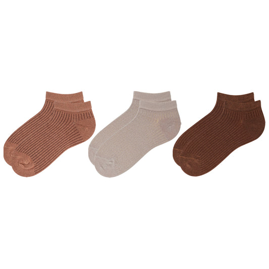 Women Premium Ribbed Cotton Ankle Socks