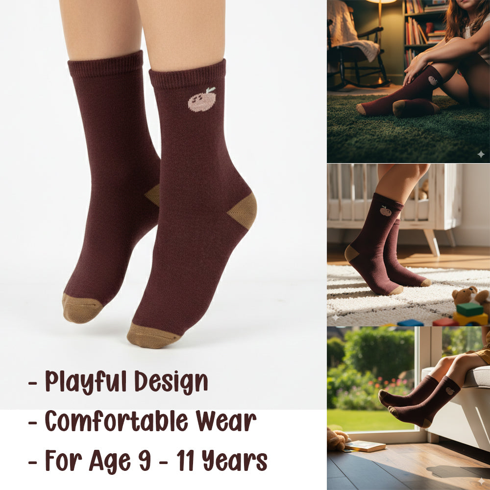 Premium Girl Apple Crew Socks