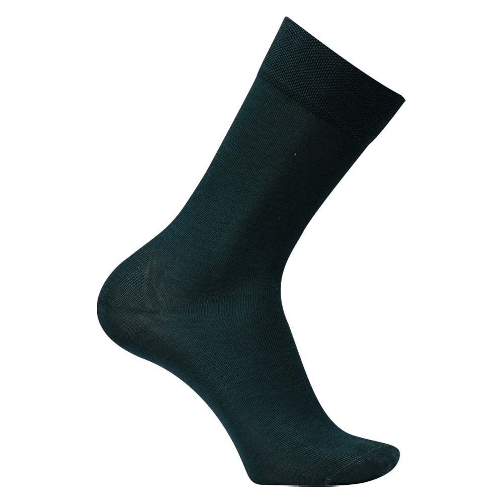 Men Luxury Plain Mercerized Cotton Dress Socks