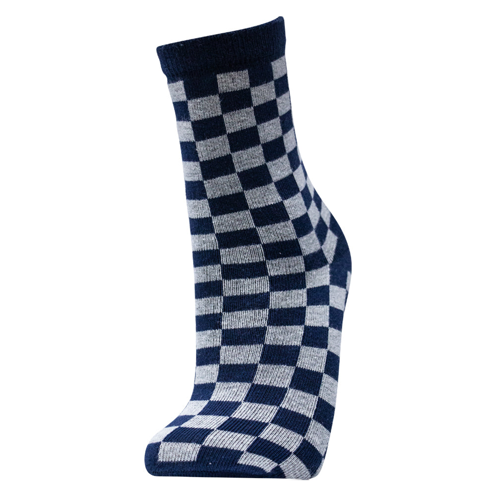 Pack of 2 - Boys Checkered Crew Socks