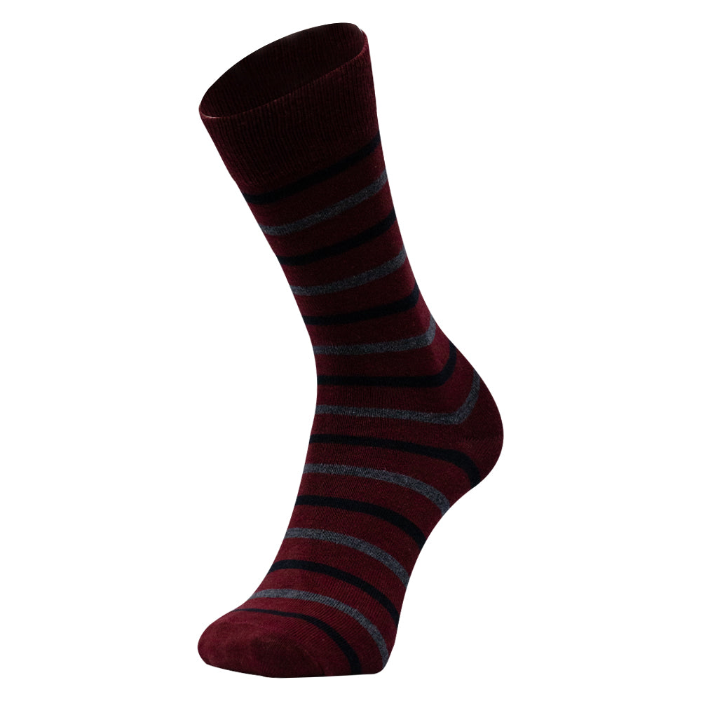 Pack of 3 - Men's Striped Crew Socks