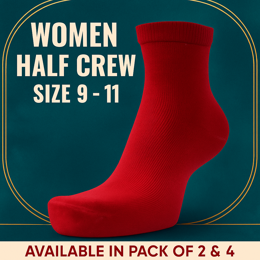 Women Classic Half Crew Socks