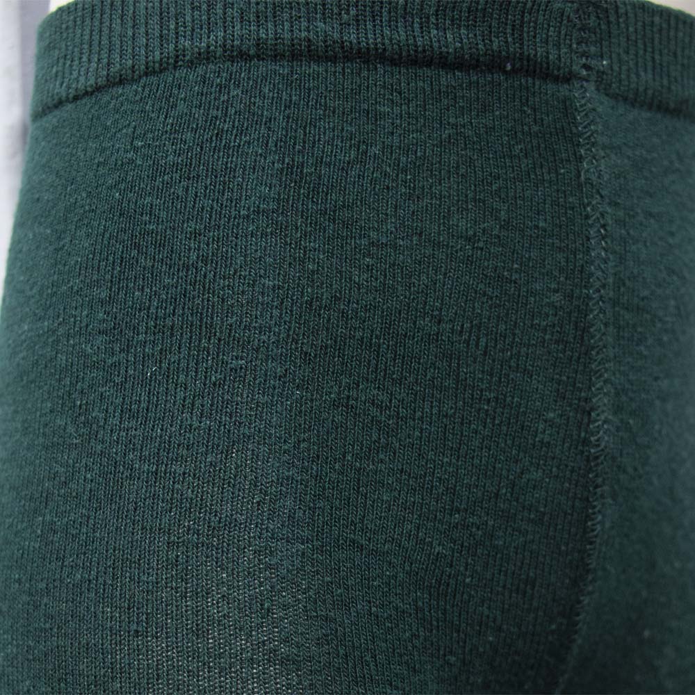 Cozy Knit Premium Plain Green Girls Tights (SF)