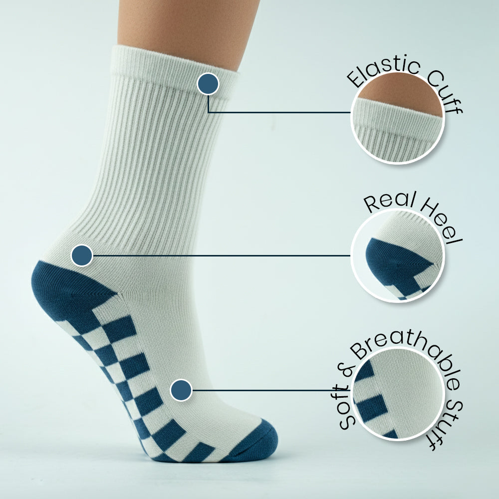 Boys Checker Crew Socks