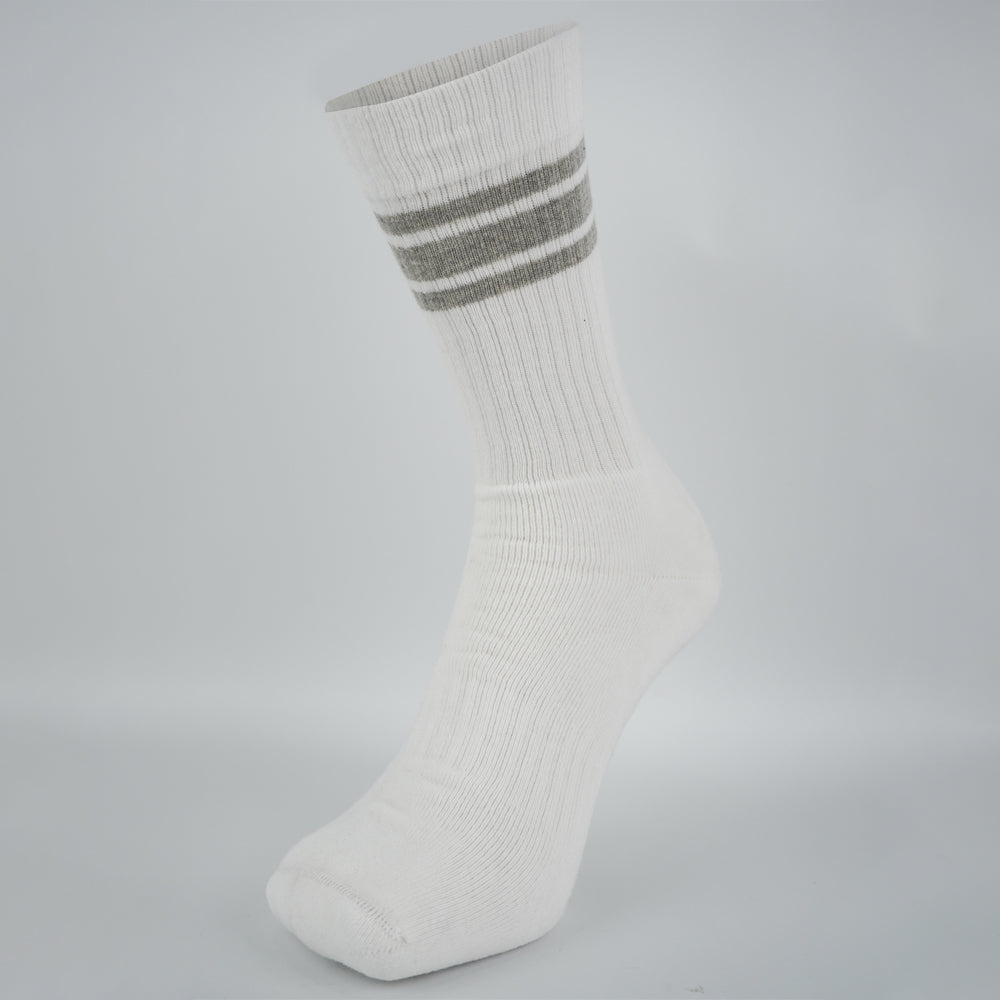 Retro Striped Crew Terry Socks