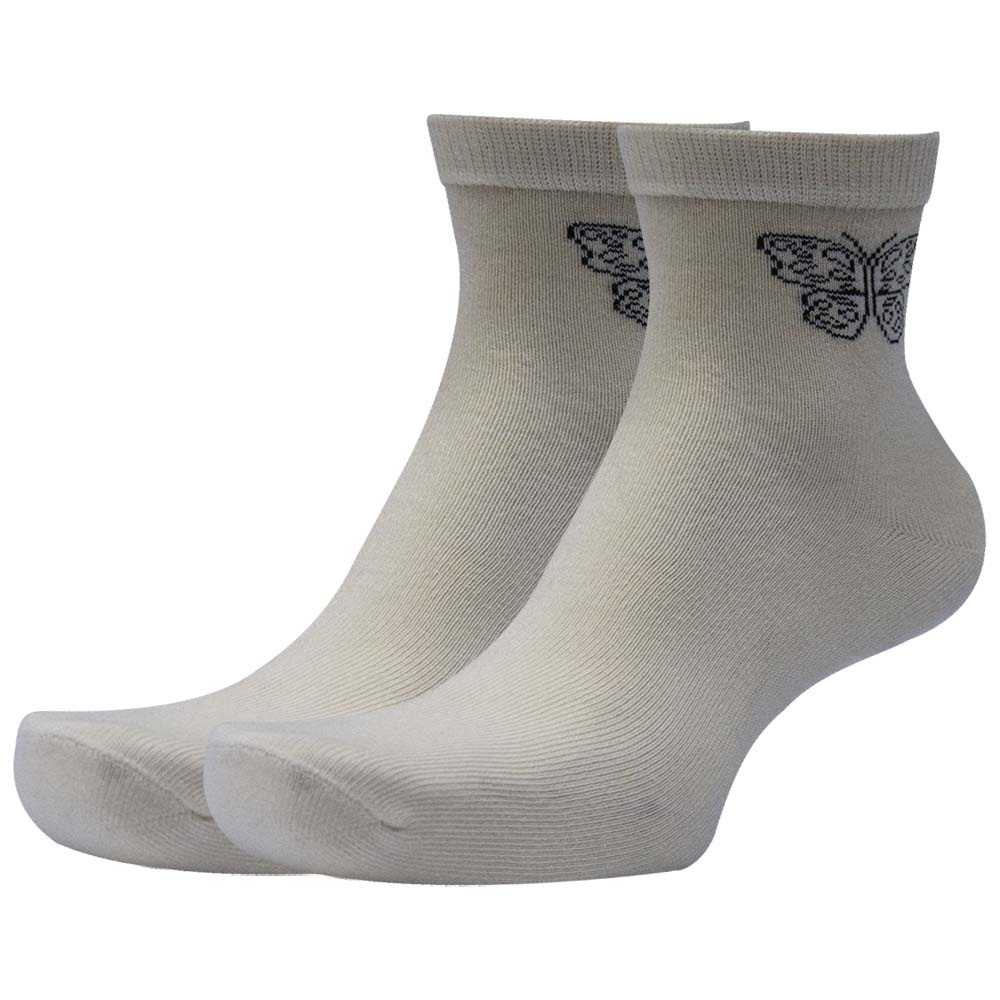 Butterfly Print Women's Crew Socks