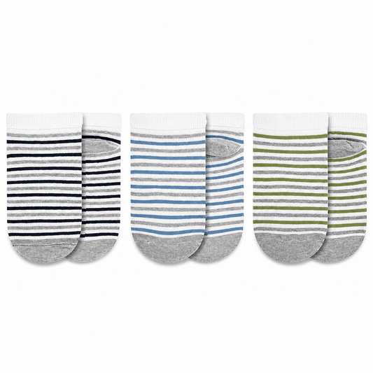 Boys Striped Ankle Socks