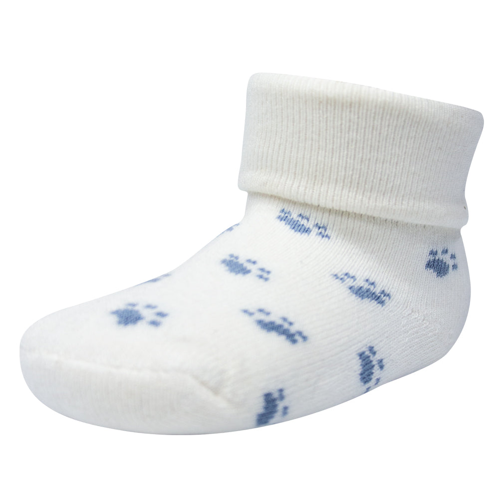 Newborn Baby Boy Socks With Animal Footprint Design