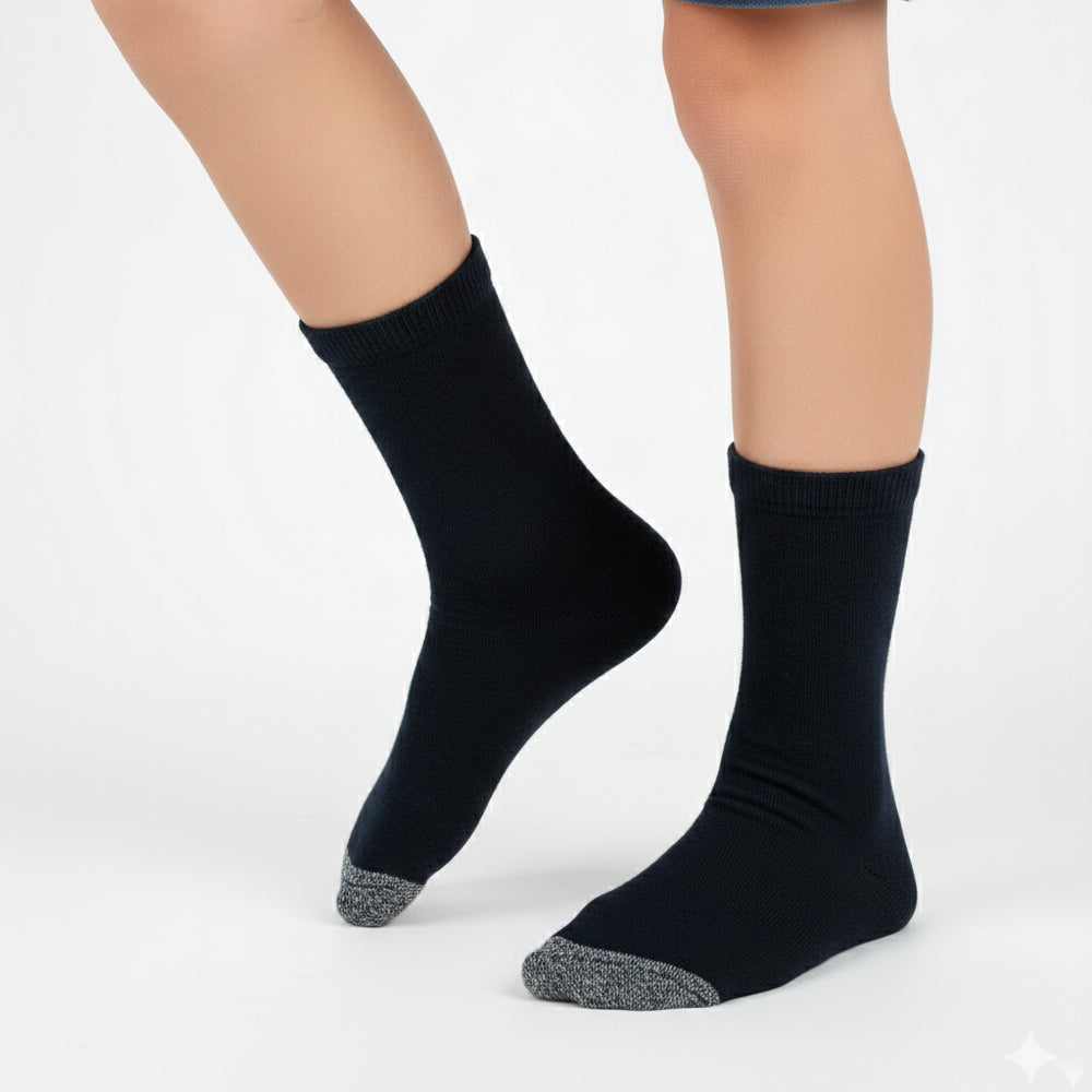 Boys' Navy Athletic Crew Socks