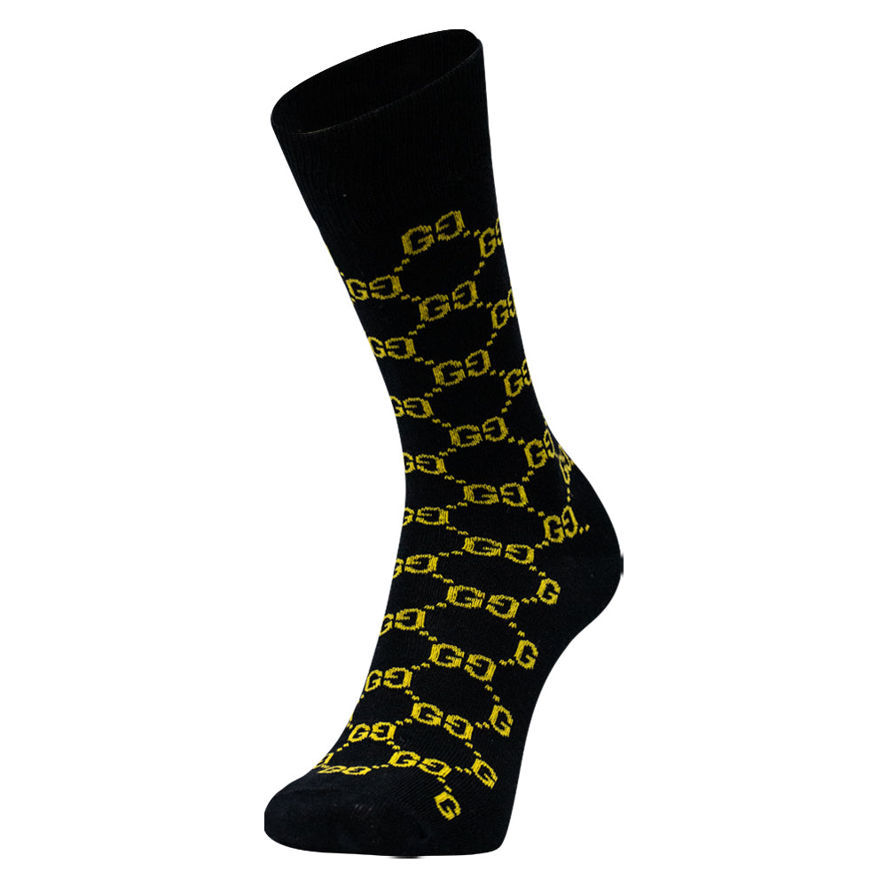Pack of 2 - Men's Patterned Crew Socks
