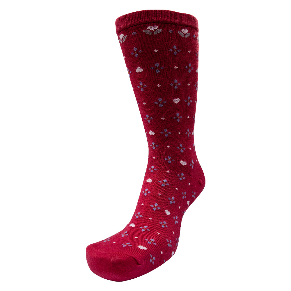 Women Cozy Blossom Crew Socks