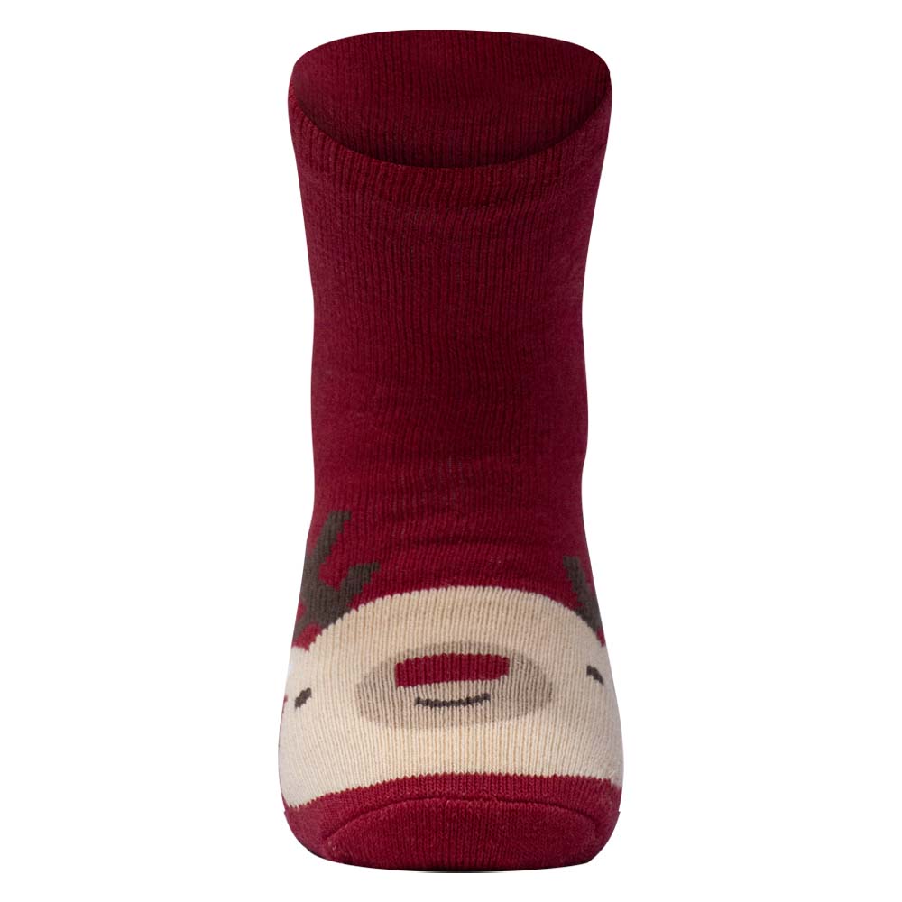 Kids Unisex Anti-Slip Socks | Festive Reindeer Design