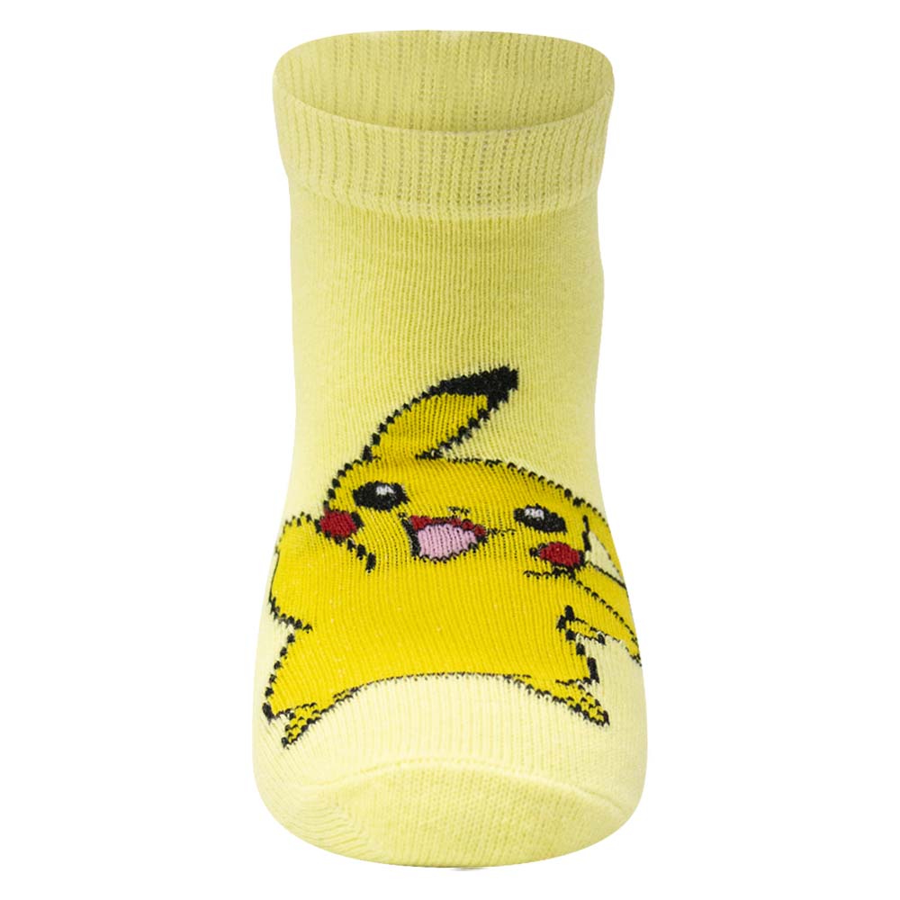 Pikachu Print Toddler Ankle Socks