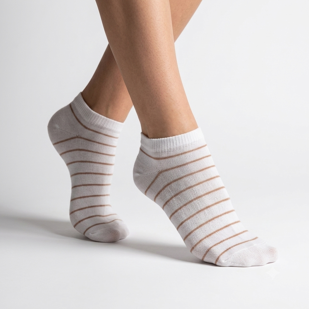 Women Soft-Touch Striped Ankle Socks