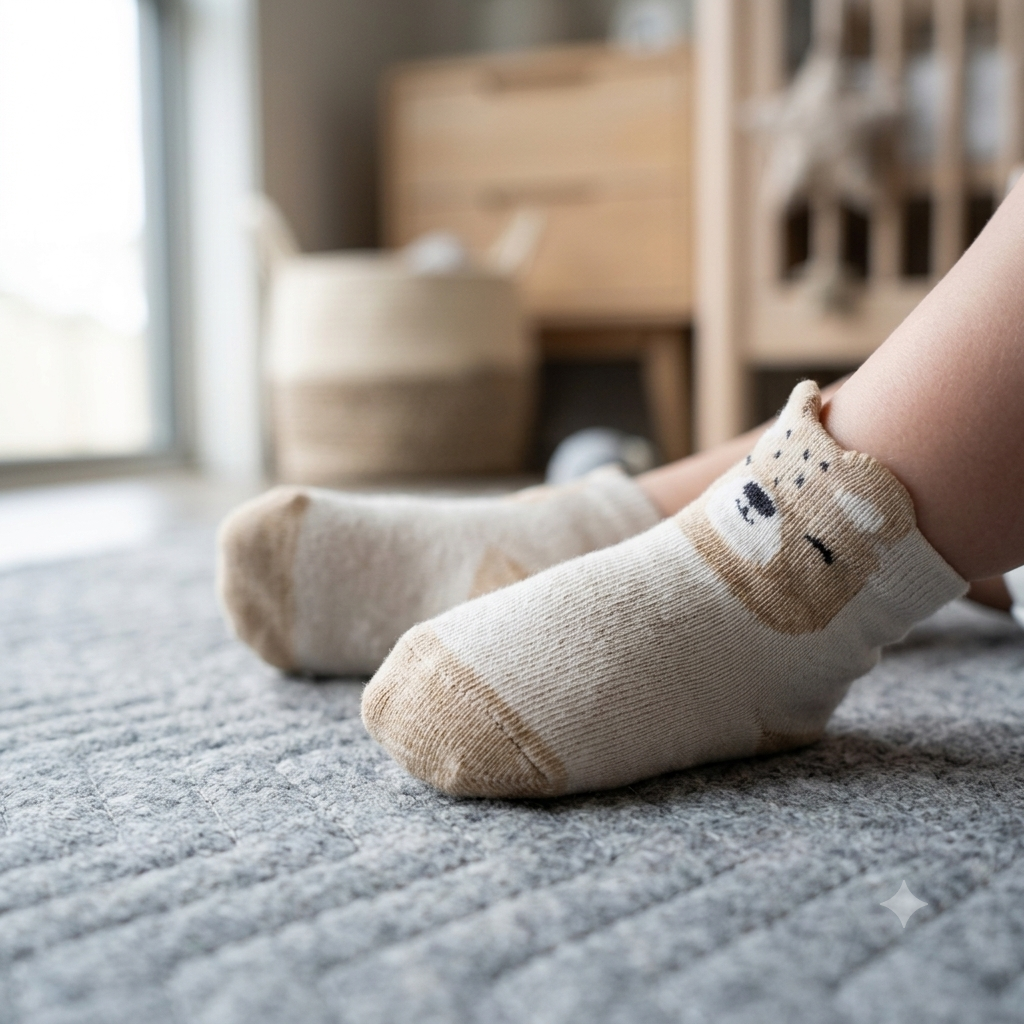 Adorable Bear Face Baby Socks