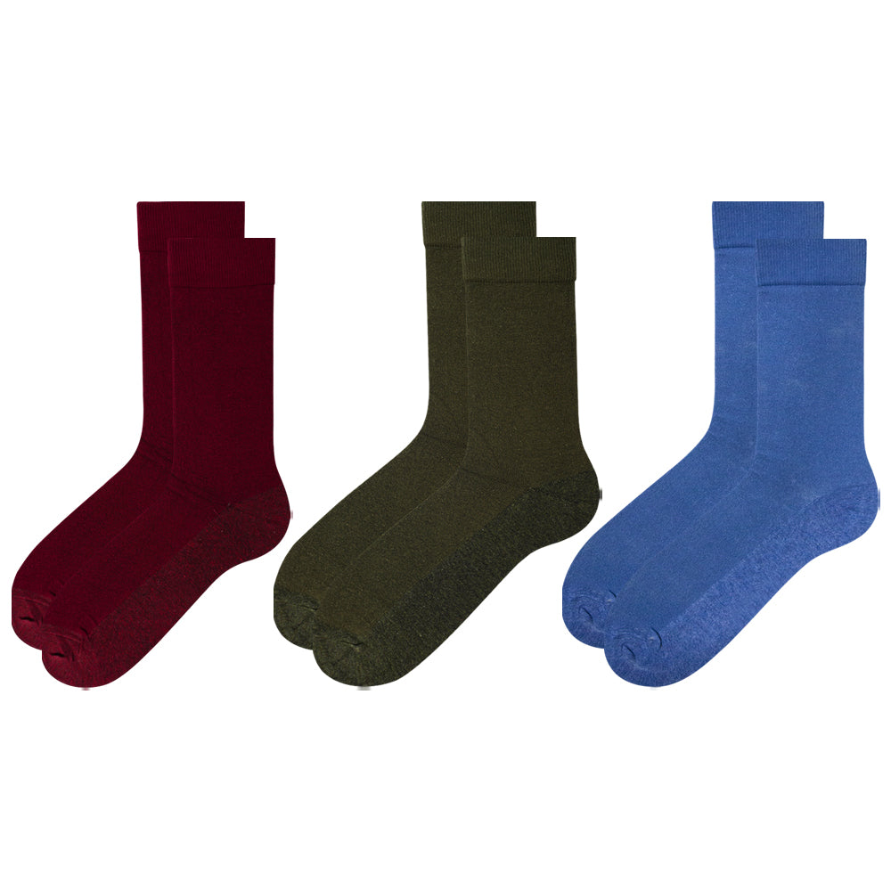 Men Plain Crew Socks