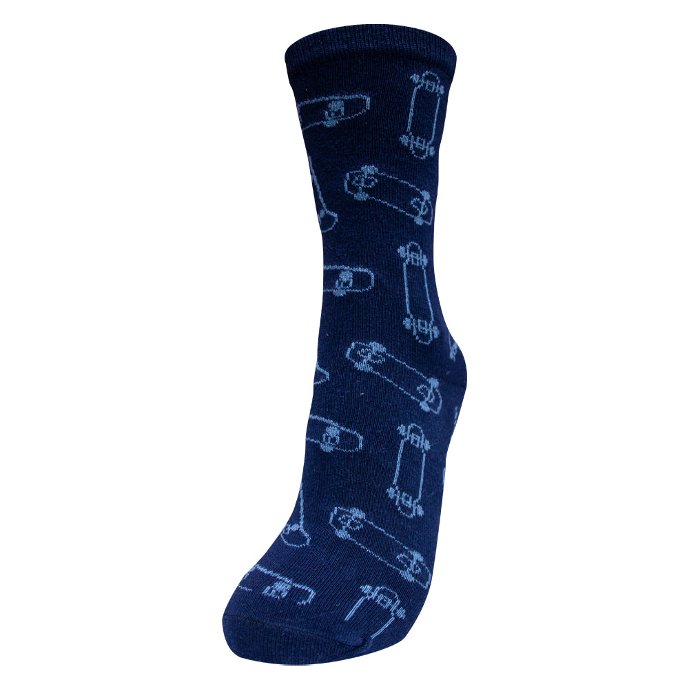 Skaty Print Boy's Crew Socks
