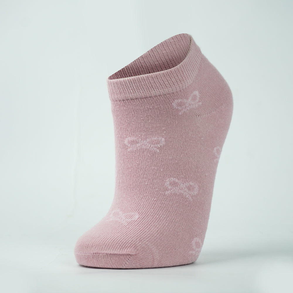 Women Ankle Socks with Bow Pattern