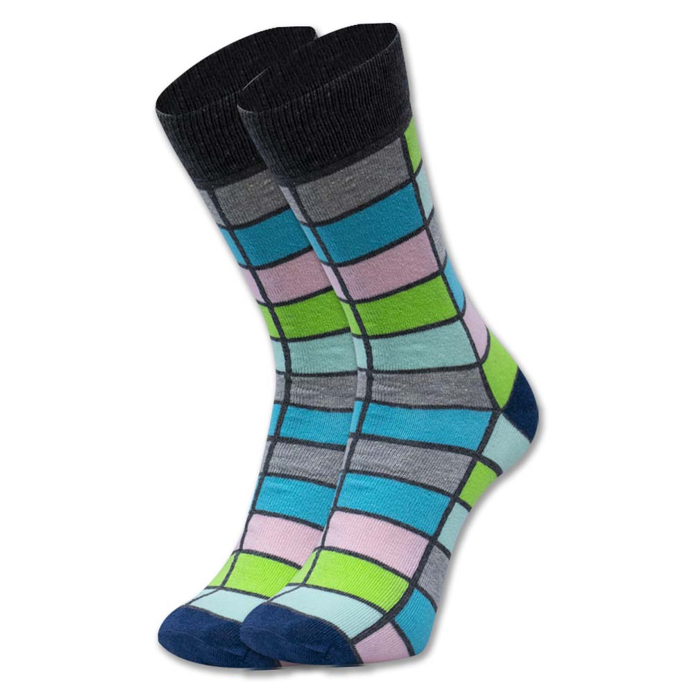 The Statement Grid | Men's Crew Socks