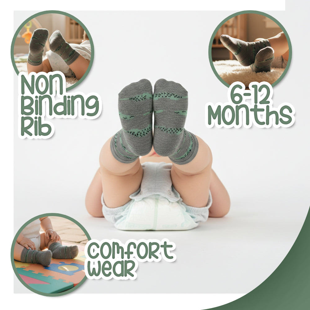 Baby Boy Crocodile Crew Socks