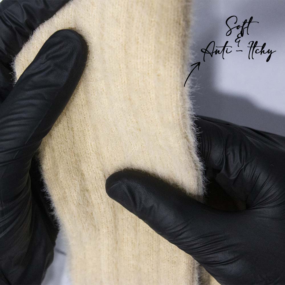 Ultra-Soft Fuzzy Fur Knit Socks for Women