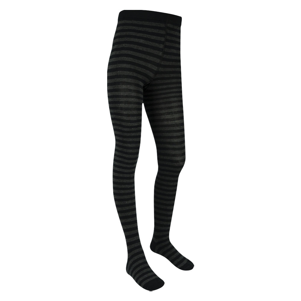 Girls Striped Cotton-Rich Tights