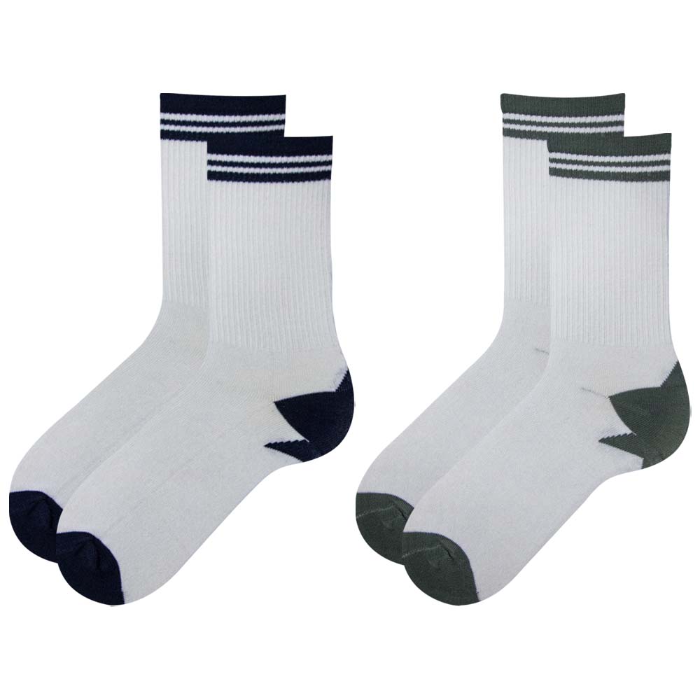 Pack of 2 - Boy's Athletic Crew Socks