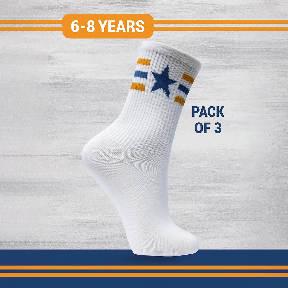Pack of 3 - Boys Crew Socks