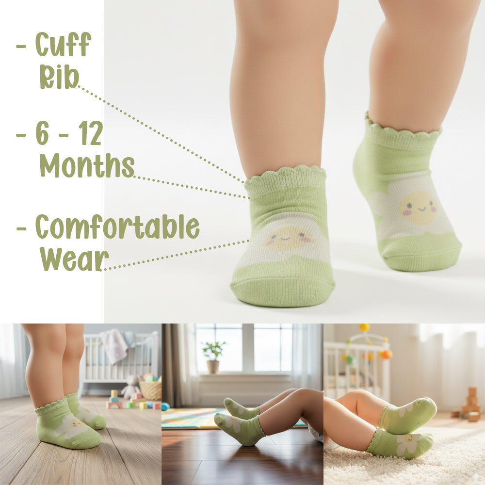Baby Girl Ruffle Trim Ankle Socks