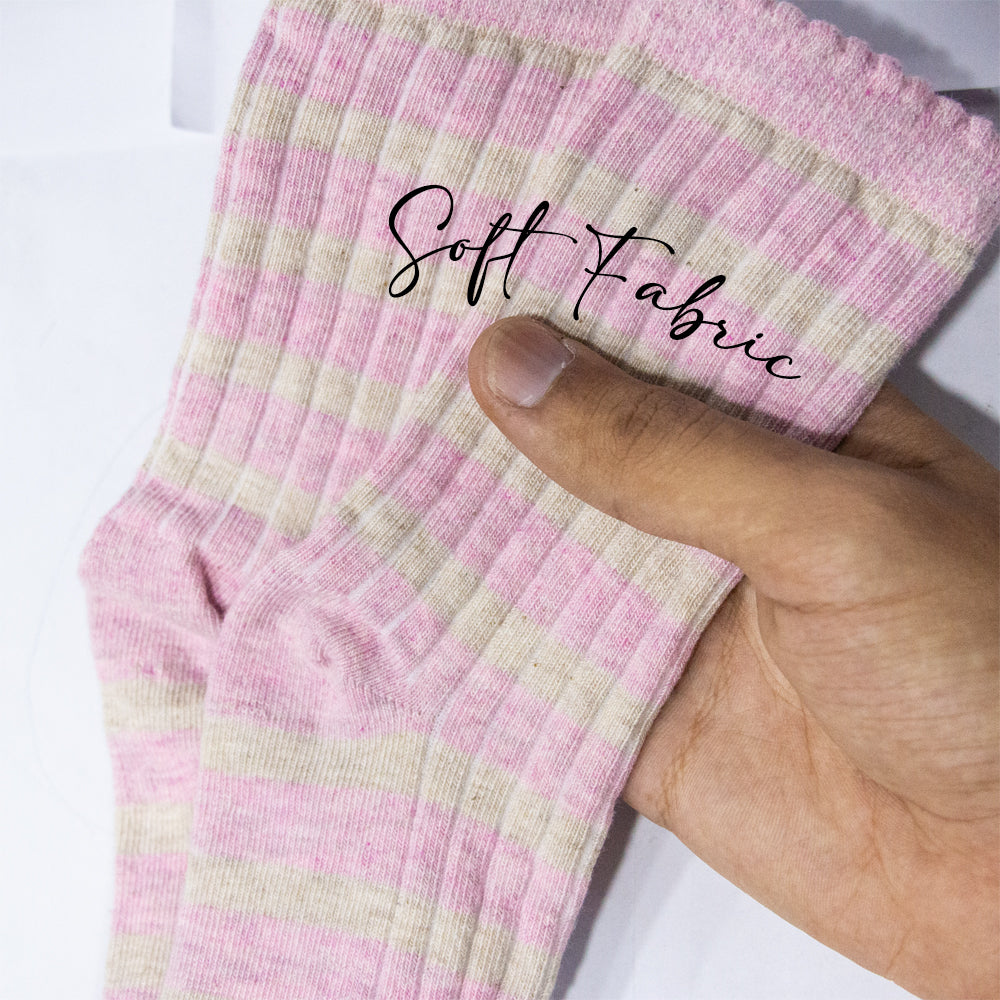 Girl’s Striped Ankle Socks