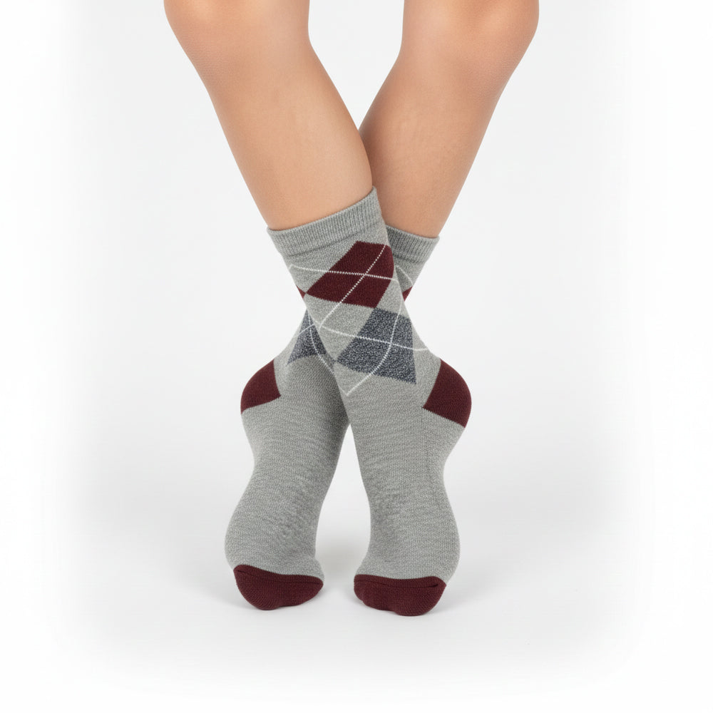 Boys' Classic Argyle Crew Socks