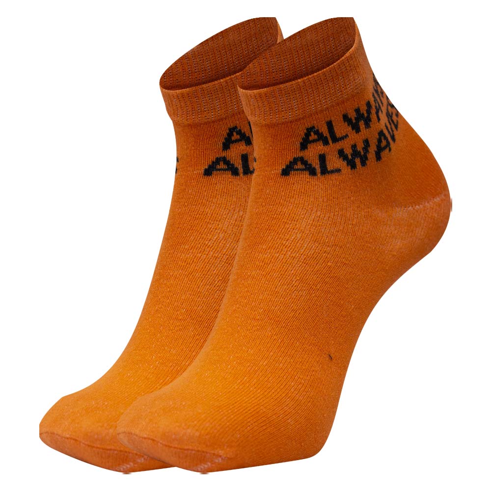 "Always Alwaves" Print Ankle Socks