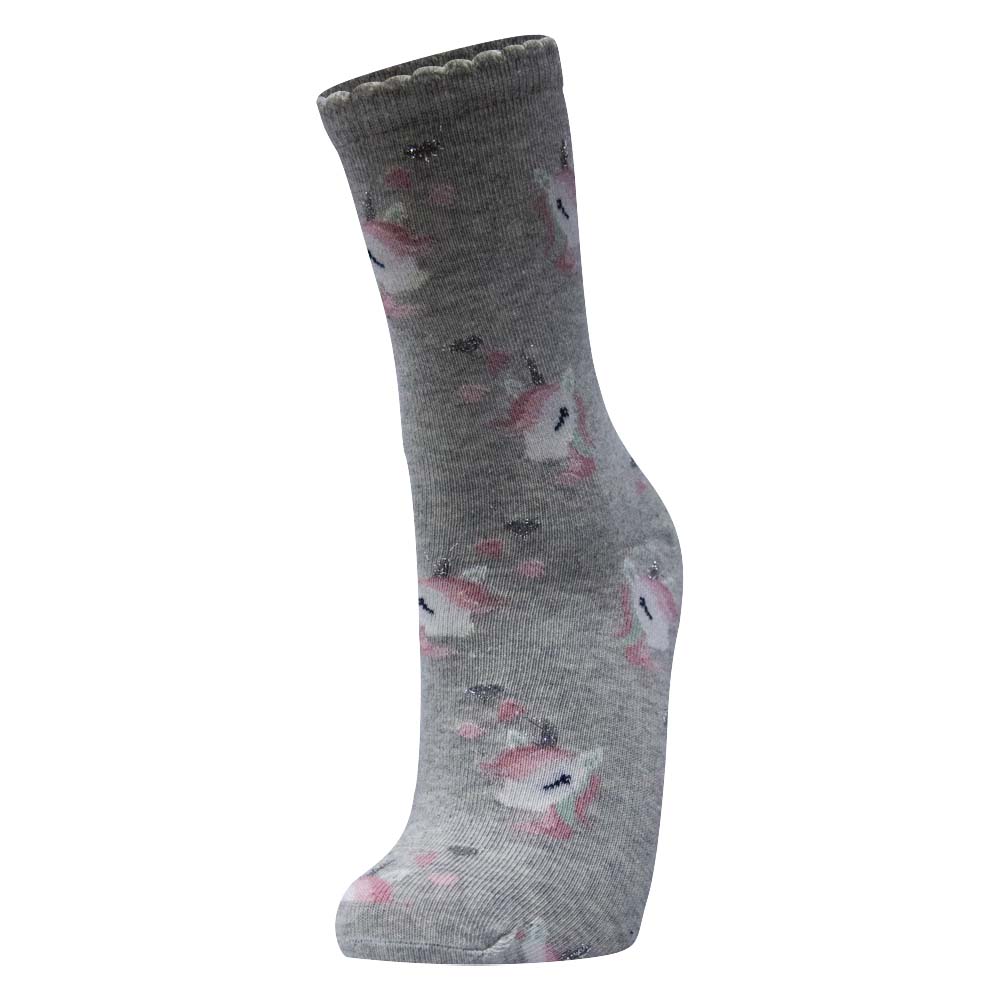 Girl's Sparkle Unicorn Ankle Socks