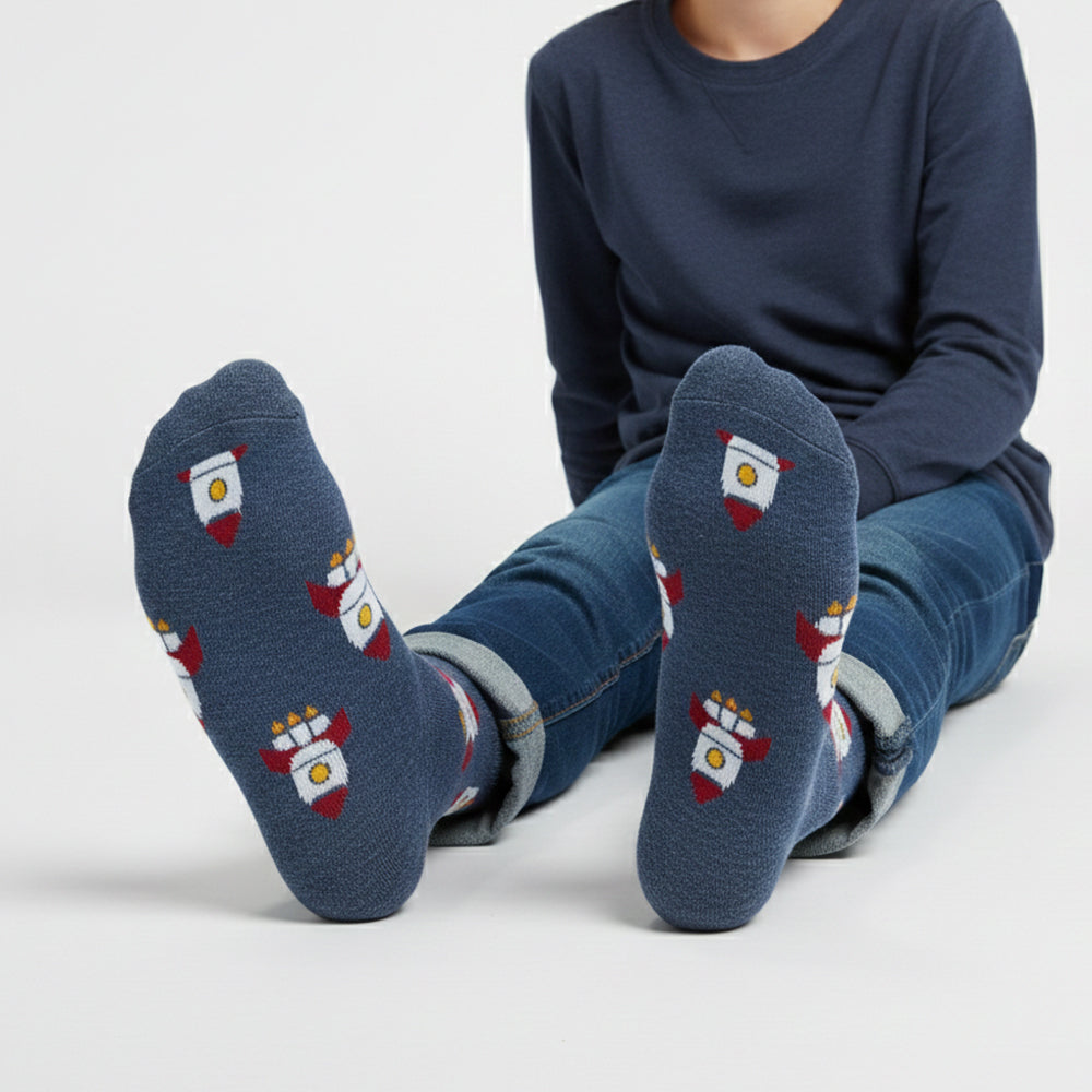 Boys' Rockets Print Socks