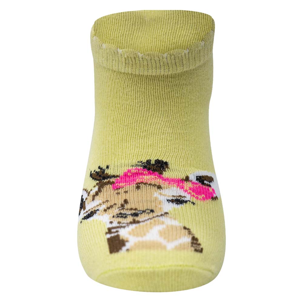 Girly Giraffe Ankle Socks for Girls