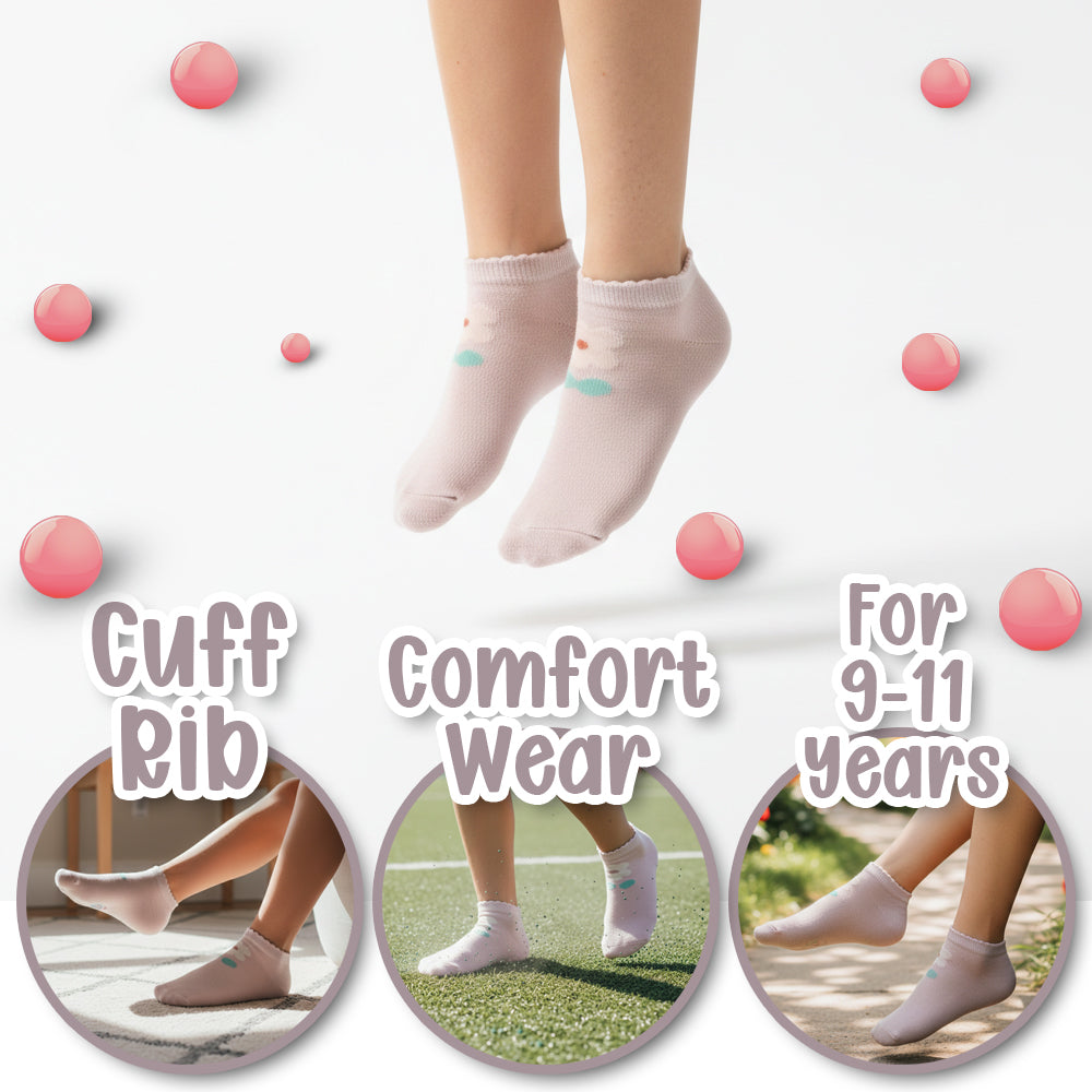 Premium Girl Cotton Ankle Socks