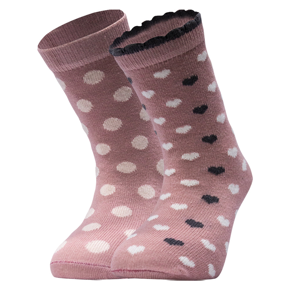 Pack of 2 - Girls Cotton Crew Socks