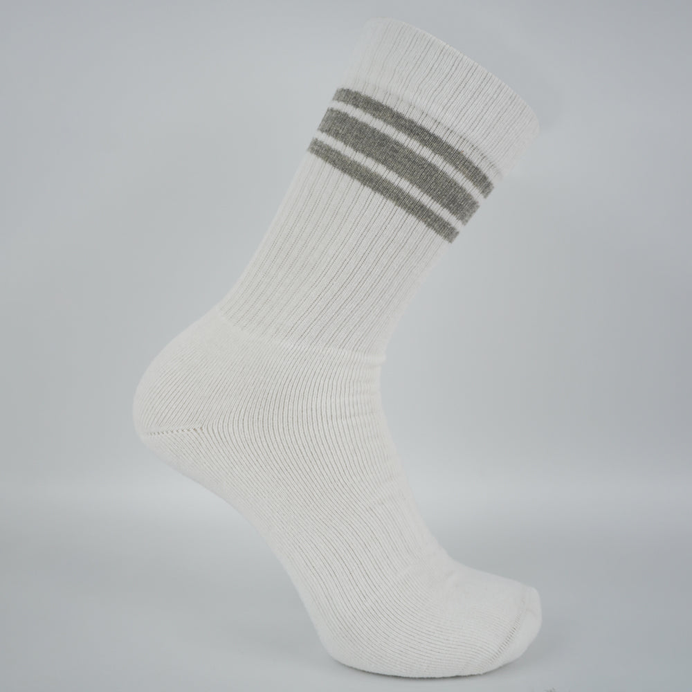 Retro Striped Crew Terry Socks