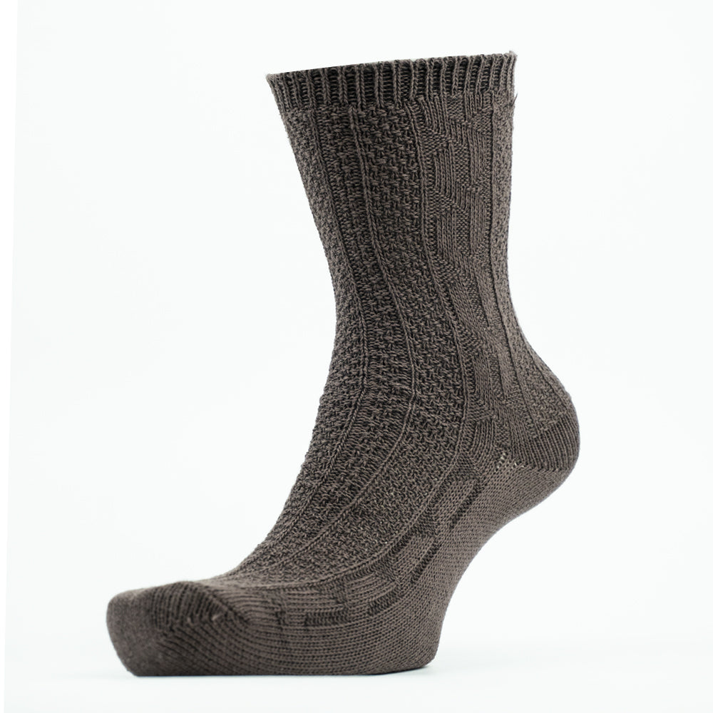 Women Cable Knit Crew Socks