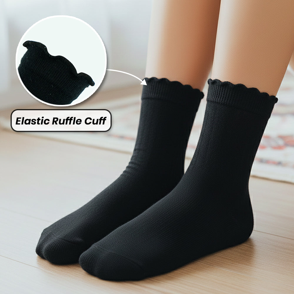Girl Ruffle Cuff Ankle Socks