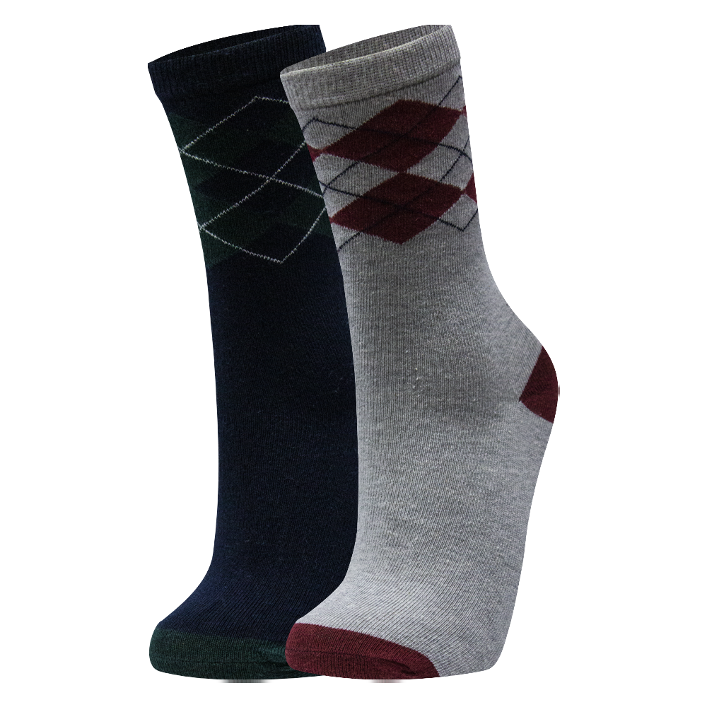 Boy's Argyle Crew Socks