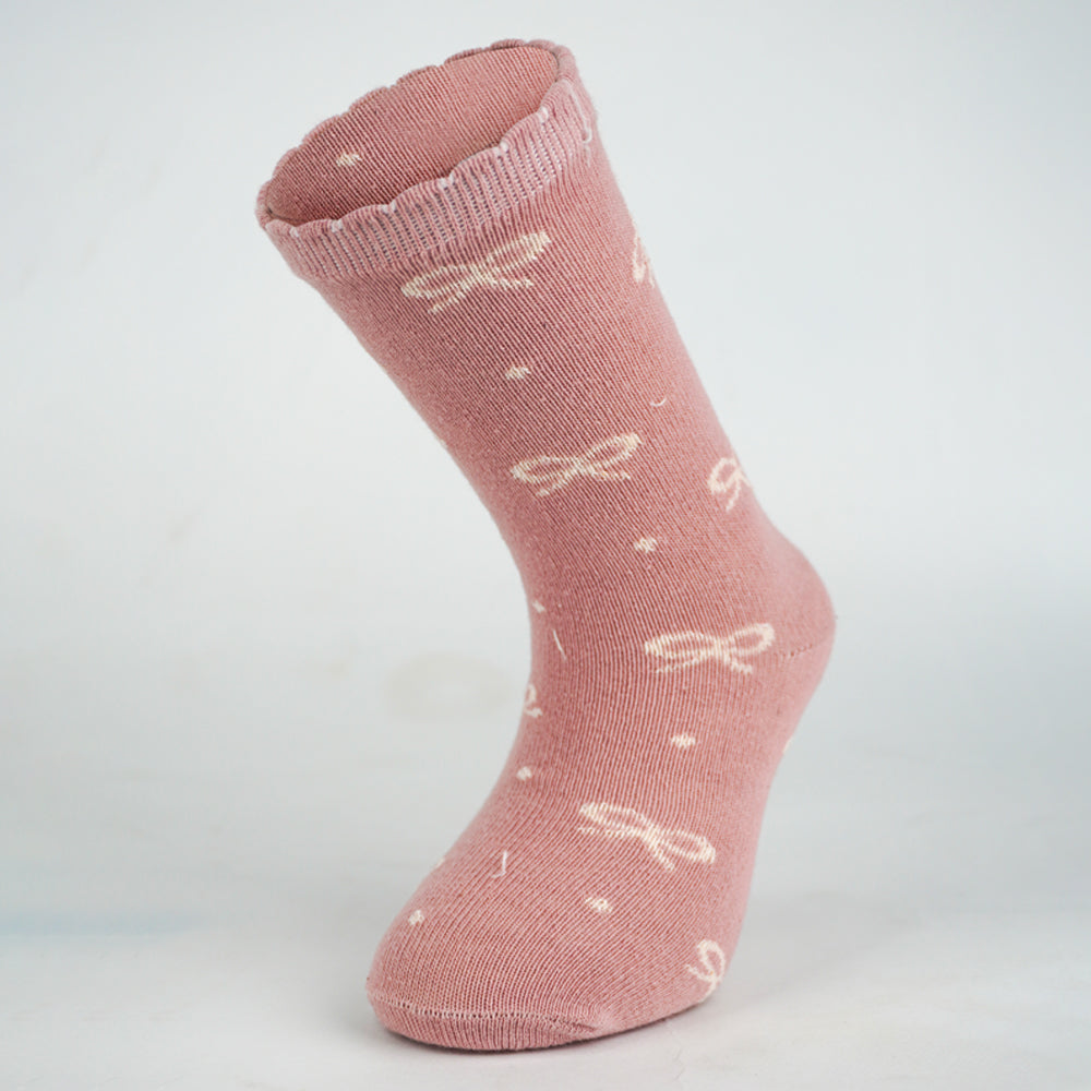 Pack of 3 - Baby Girls Cotton Crew Socks