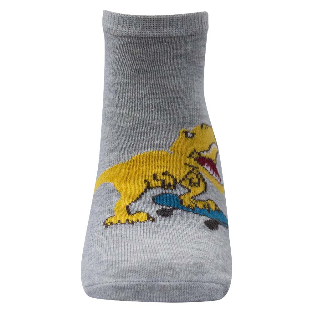 Cool Dino Skater Ankle Socks for Boys