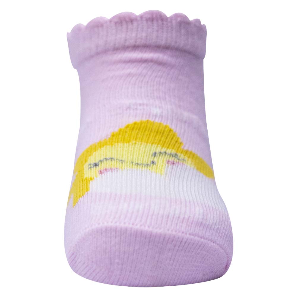 Girls Cloud And Sun Design Ankle Socks