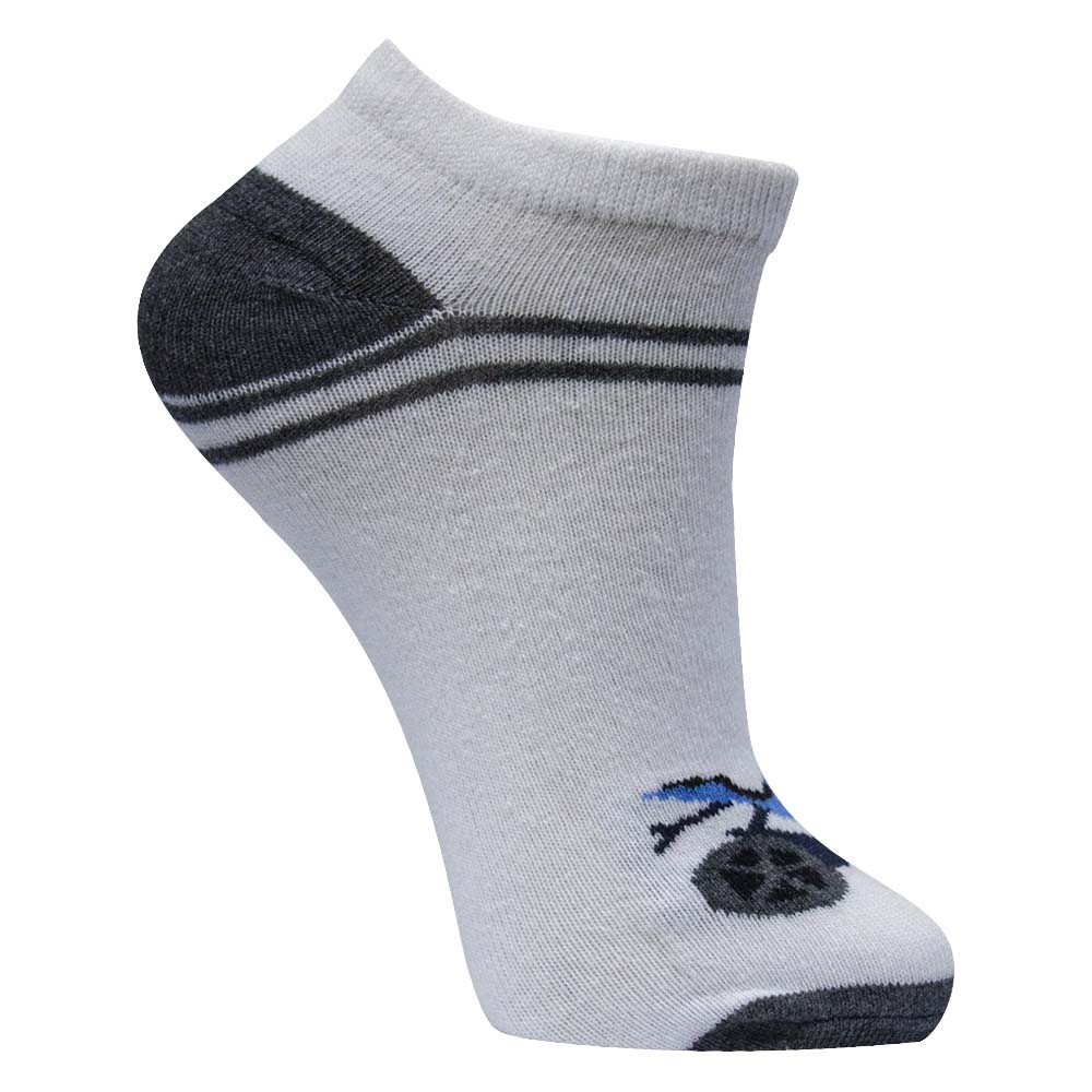 Bike Print Boys Ankle Socks