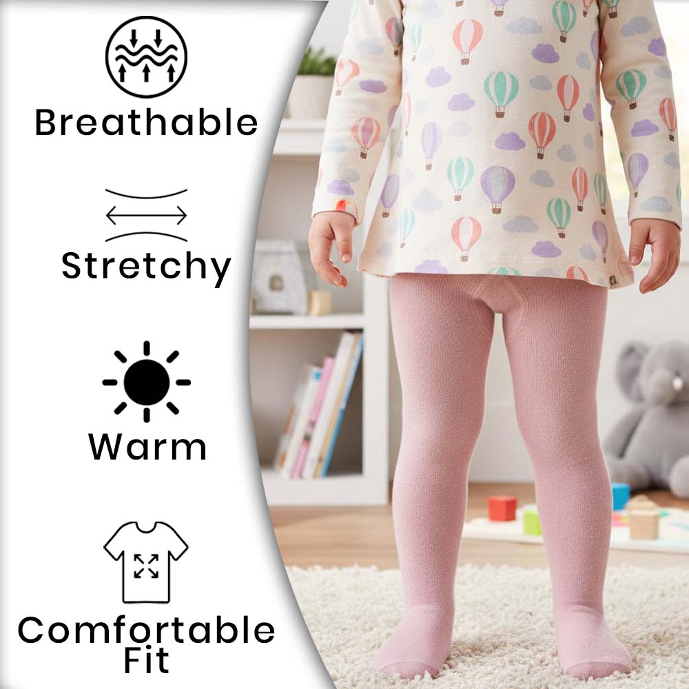 Cozy Baby Pink Tights For Baby Girl (CJ)