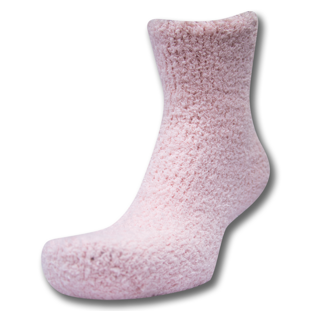 Baby Pink Cozy Women Plush Comfort Socks
